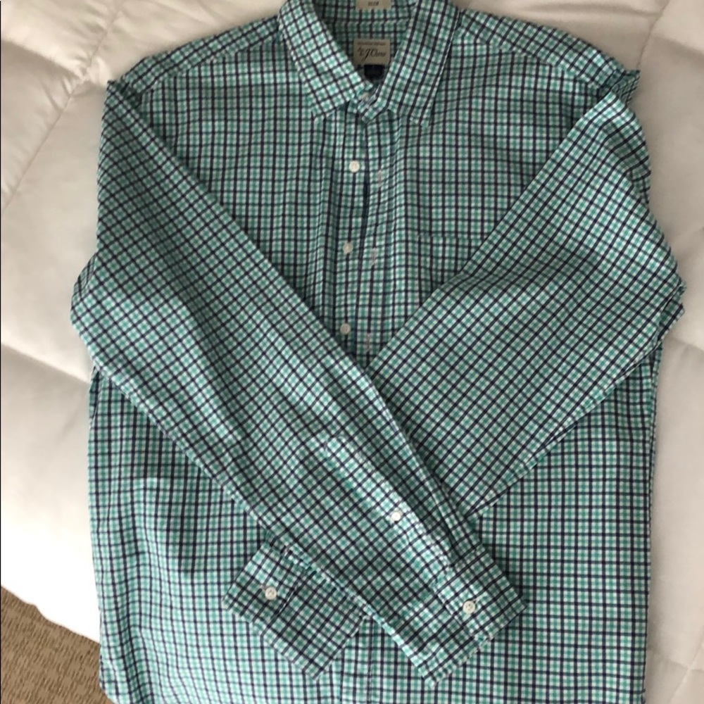 J. Crew Slim Plaid Button Down
